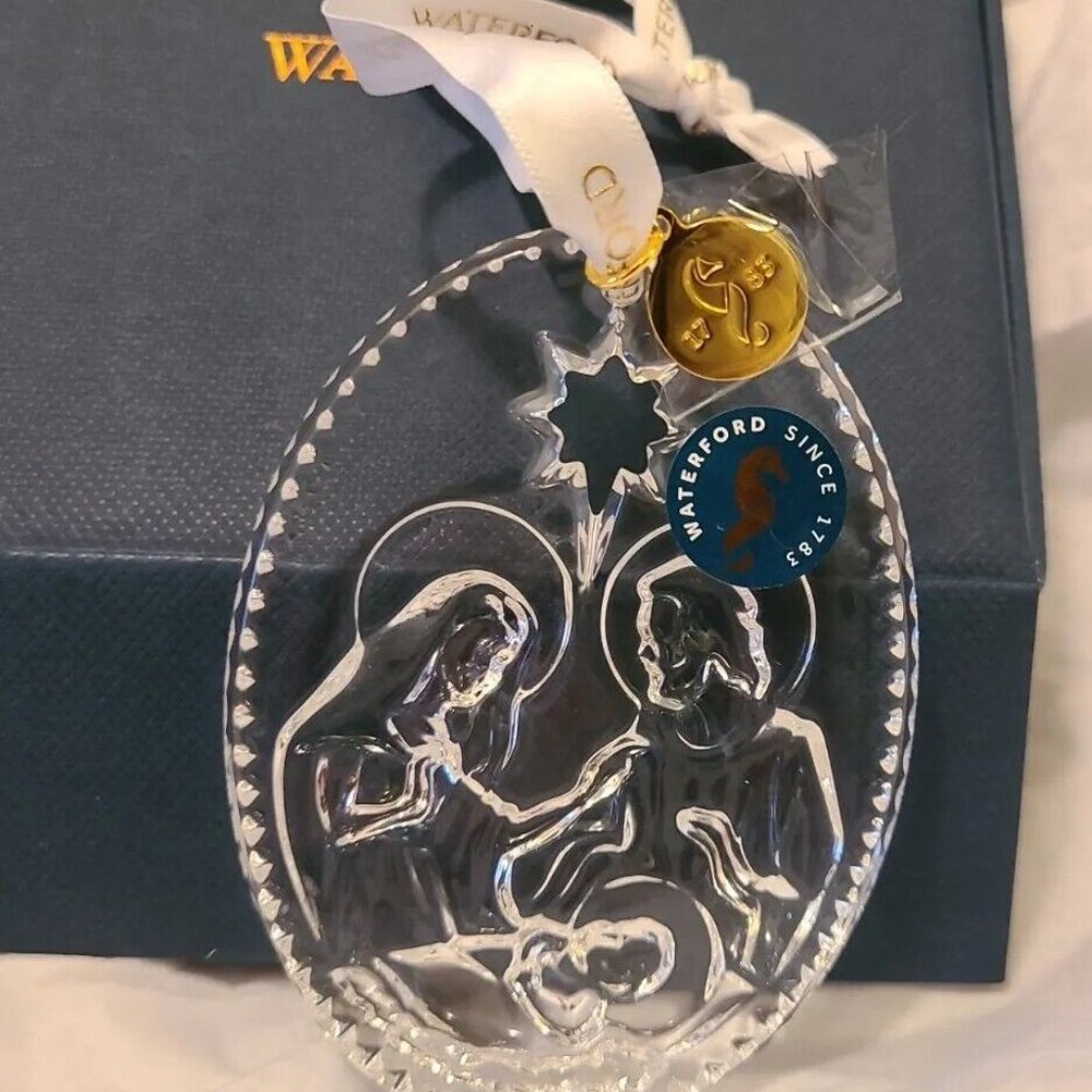 NEW WATERFORD 2021 CRYSTAL ANNUAL NATIVITY CHRISTMAS ORNAMENT BOX! 1059681